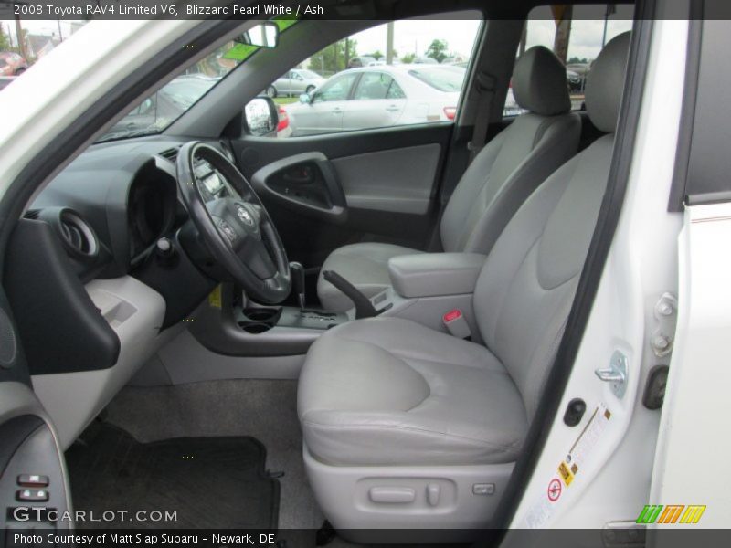Blizzard Pearl White / Ash 2008 Toyota RAV4 Limited V6