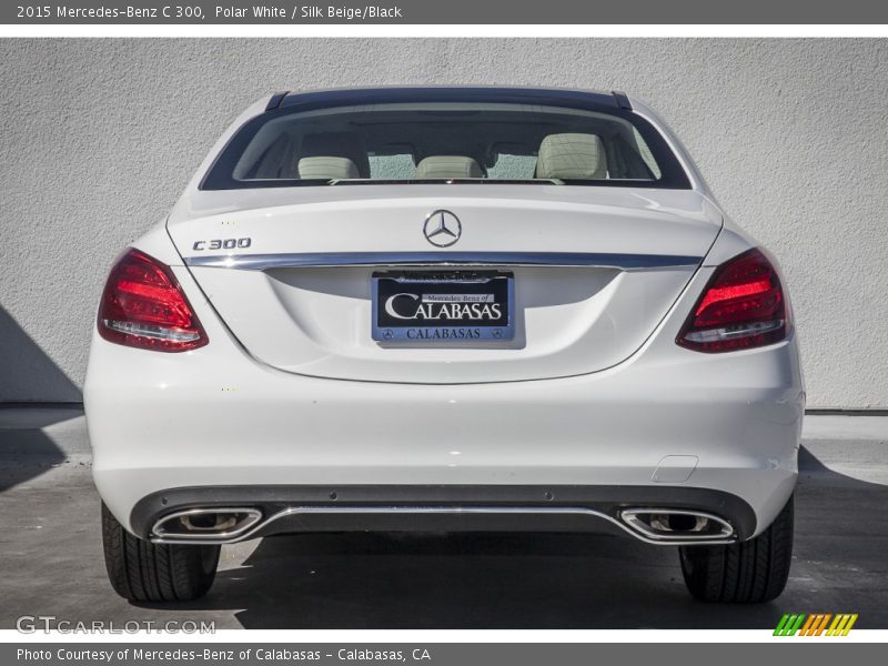 Polar White / Silk Beige/Black 2015 Mercedes-Benz C 300
