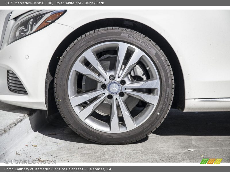 Polar White / Silk Beige/Black 2015 Mercedes-Benz C 300