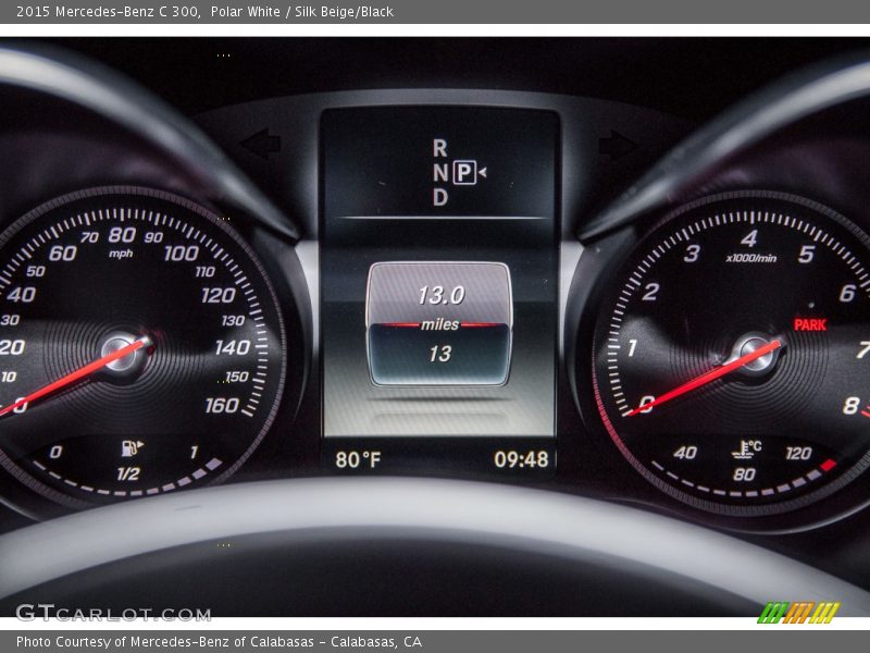 Polar White / Silk Beige/Black 2015 Mercedes-Benz C 300