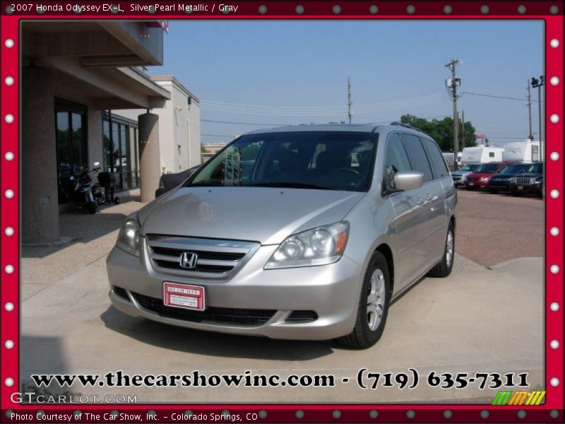Silver Pearl Metallic / Gray 2007 Honda Odyssey EX-L