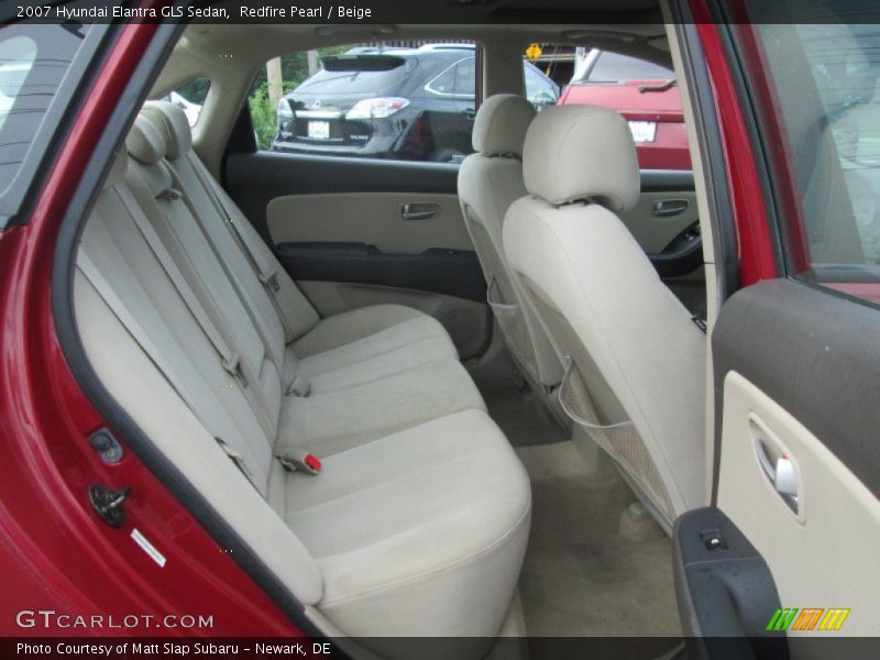 Redfire Pearl / Beige 2007 Hyundai Elantra GLS Sedan