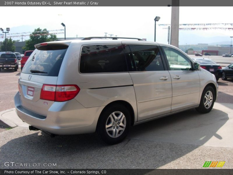 Silver Pearl Metallic / Gray 2007 Honda Odyssey EX-L