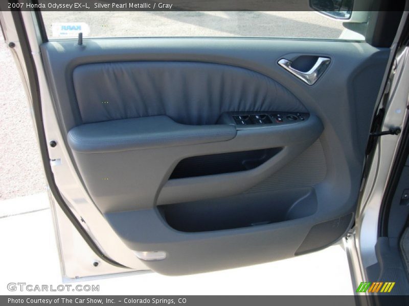Silver Pearl Metallic / Gray 2007 Honda Odyssey EX-L
