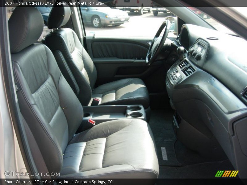 Silver Pearl Metallic / Gray 2007 Honda Odyssey EX-L