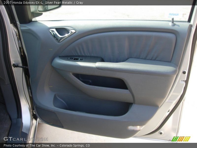 Silver Pearl Metallic / Gray 2007 Honda Odyssey EX-L