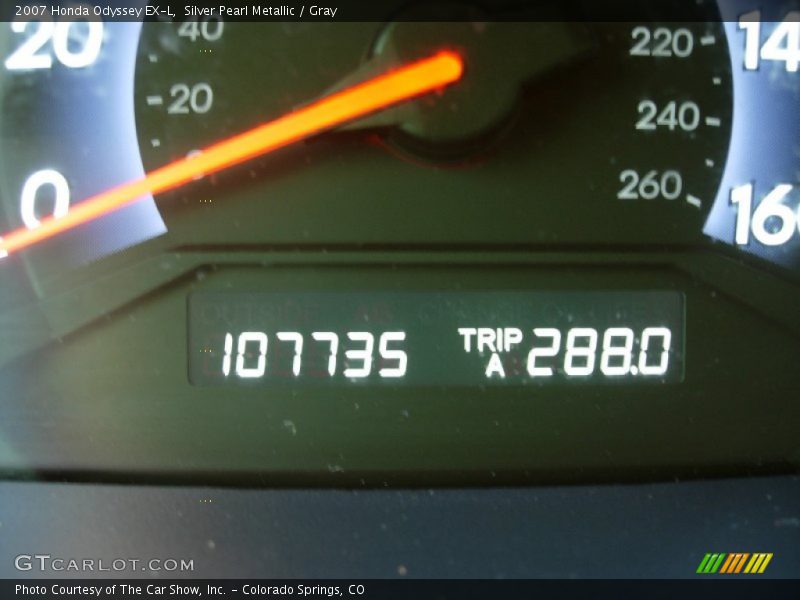 Silver Pearl Metallic / Gray 2007 Honda Odyssey EX-L