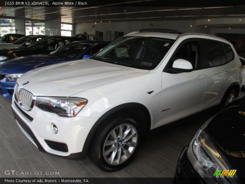 Alpine White / Black 2015 BMW X3 xDrive28i