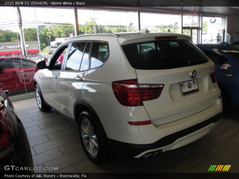 Alpine White / Black 2015 BMW X3 xDrive28i