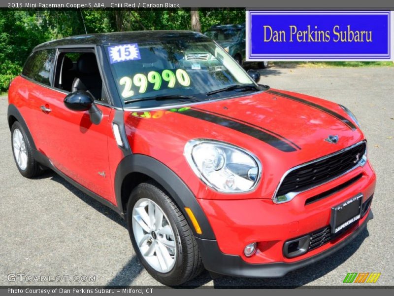 Chili Red / Carbon Black 2015 Mini Paceman Cooper S All4