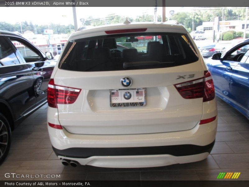 Alpine White / Black 2015 BMW X3 xDrive28i