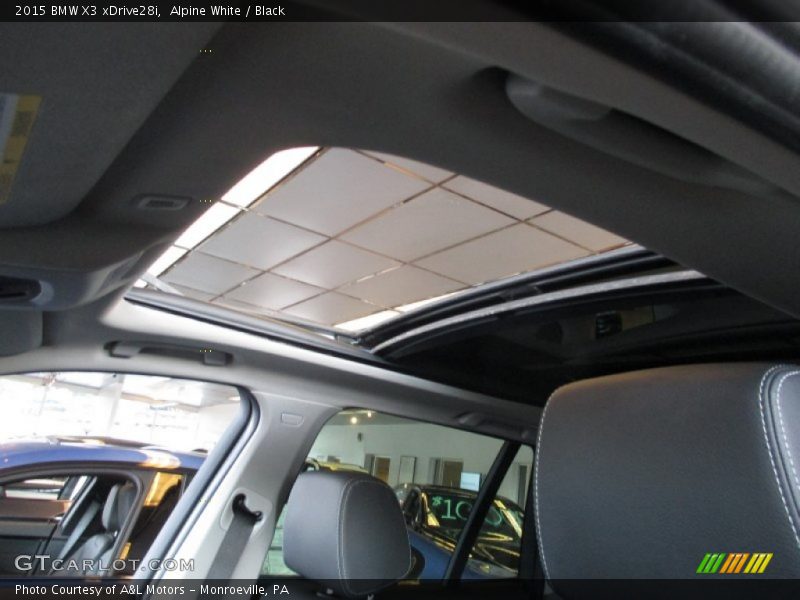 Alpine White / Black 2015 BMW X3 xDrive28i