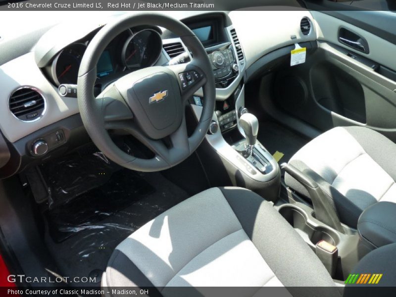 Red Hot / Jet Black/Medium Titanium 2016 Chevrolet Cruze Limited LS