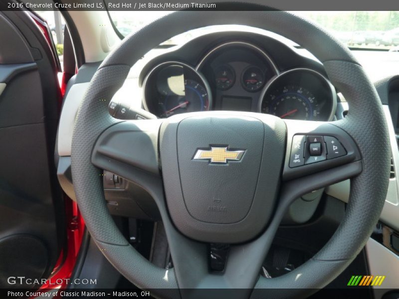 Red Hot / Jet Black/Medium Titanium 2016 Chevrolet Cruze Limited LS