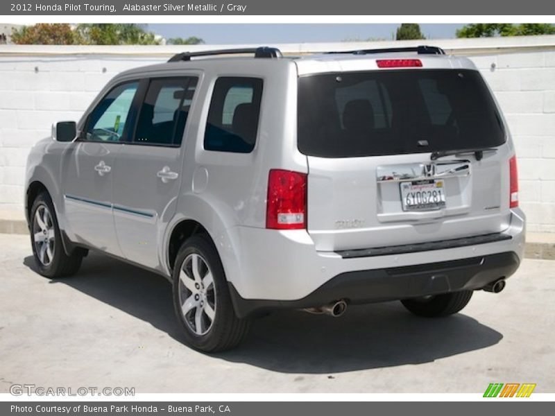 Alabaster Silver Metallic / Gray 2012 Honda Pilot Touring