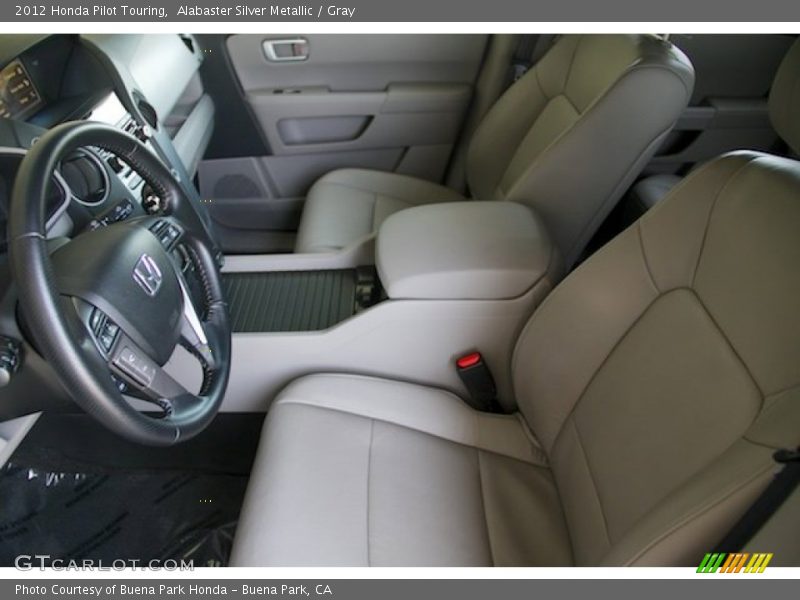 Alabaster Silver Metallic / Gray 2012 Honda Pilot Touring