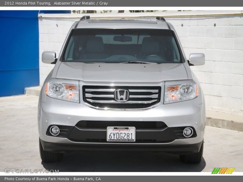 Alabaster Silver Metallic / Gray 2012 Honda Pilot Touring