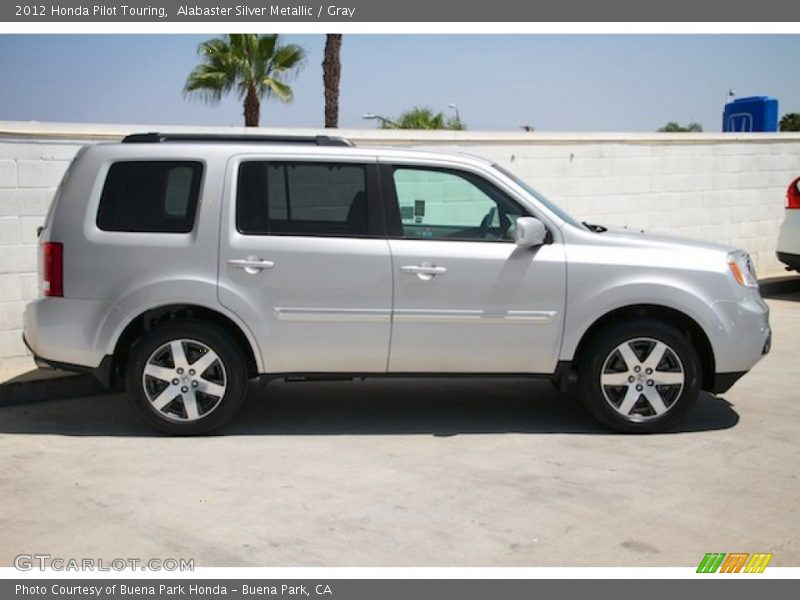 Alabaster Silver Metallic / Gray 2012 Honda Pilot Touring