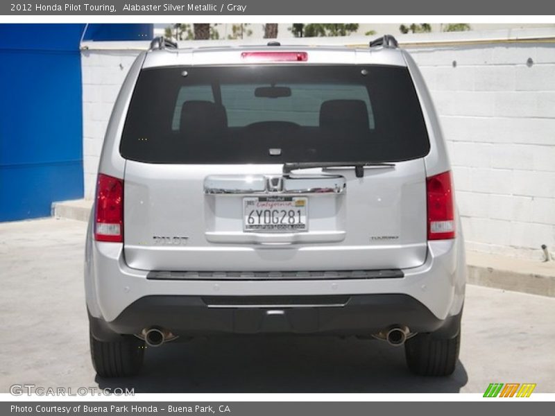 Alabaster Silver Metallic / Gray 2012 Honda Pilot Touring