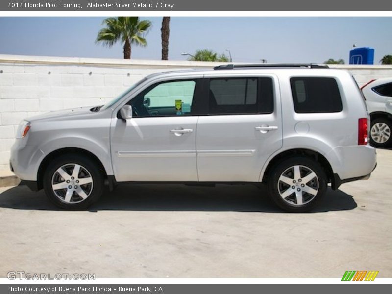 Alabaster Silver Metallic / Gray 2012 Honda Pilot Touring