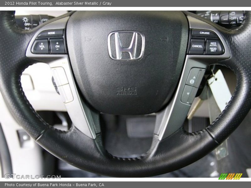 Alabaster Silver Metallic / Gray 2012 Honda Pilot Touring