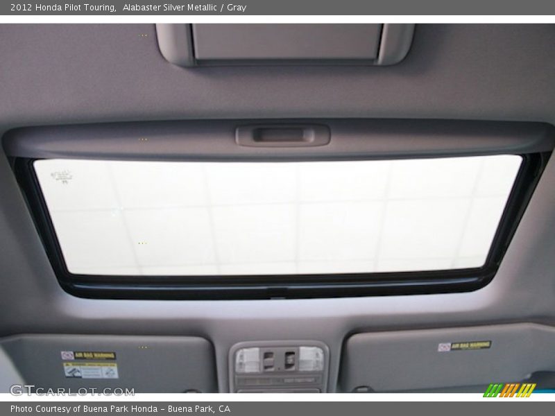 Alabaster Silver Metallic / Gray 2012 Honda Pilot Touring