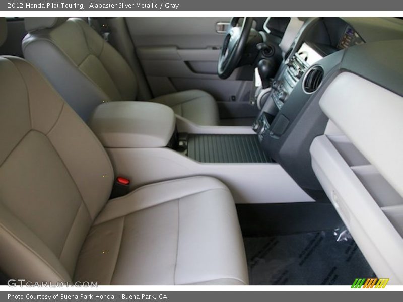 Alabaster Silver Metallic / Gray 2012 Honda Pilot Touring