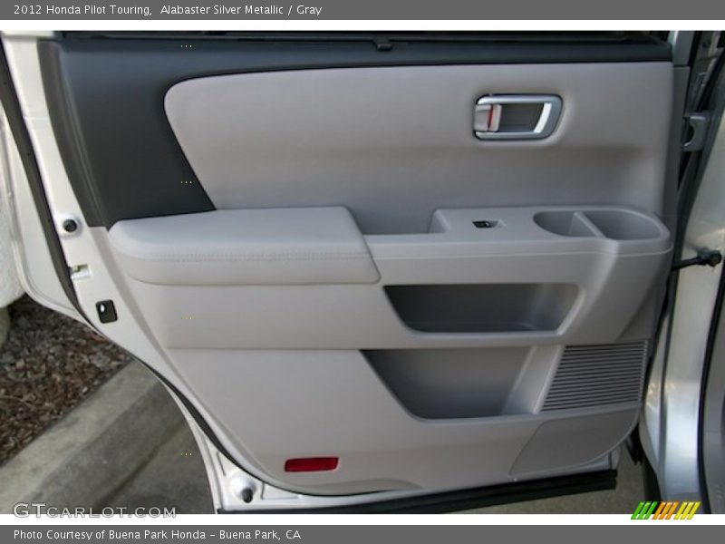 Alabaster Silver Metallic / Gray 2012 Honda Pilot Touring