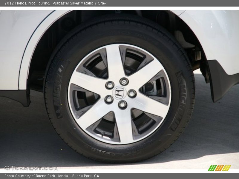 Alabaster Silver Metallic / Gray 2012 Honda Pilot Touring
