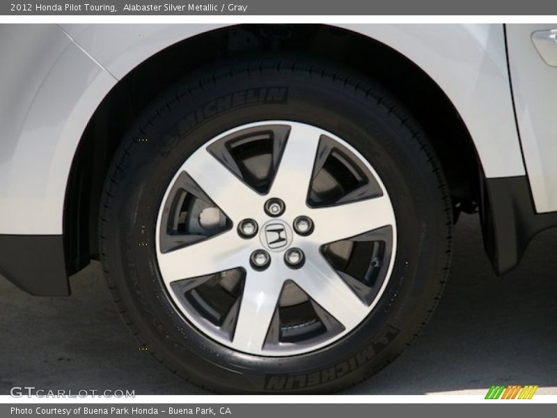Alabaster Silver Metallic / Gray 2012 Honda Pilot Touring