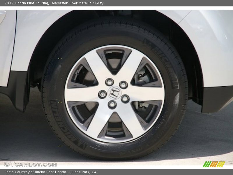 Alabaster Silver Metallic / Gray 2012 Honda Pilot Touring