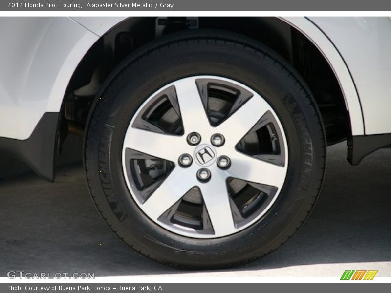 Alabaster Silver Metallic / Gray 2012 Honda Pilot Touring
