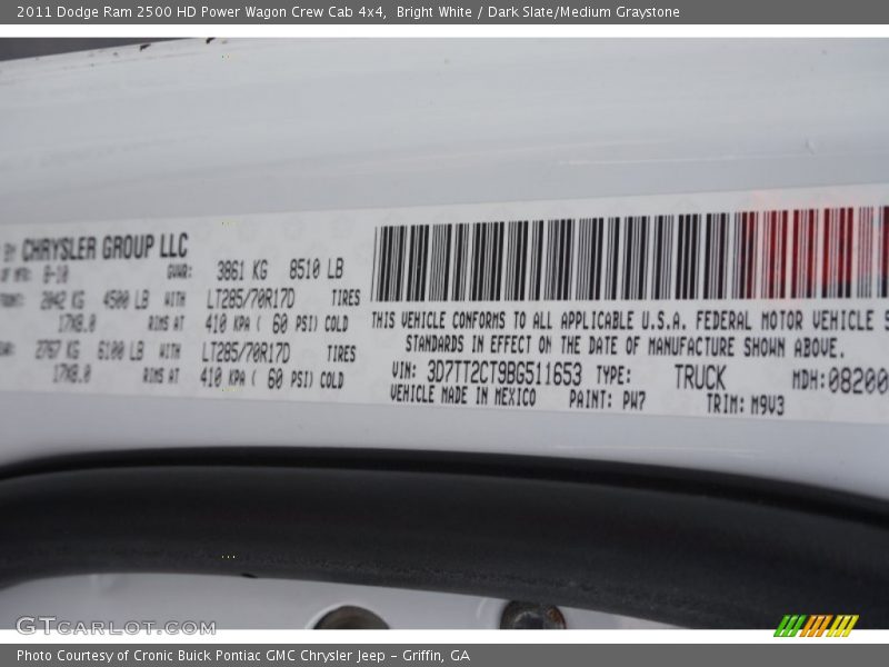 Bright White / Dark Slate/Medium Graystone 2011 Dodge Ram 2500 HD Power Wagon Crew Cab 4x4