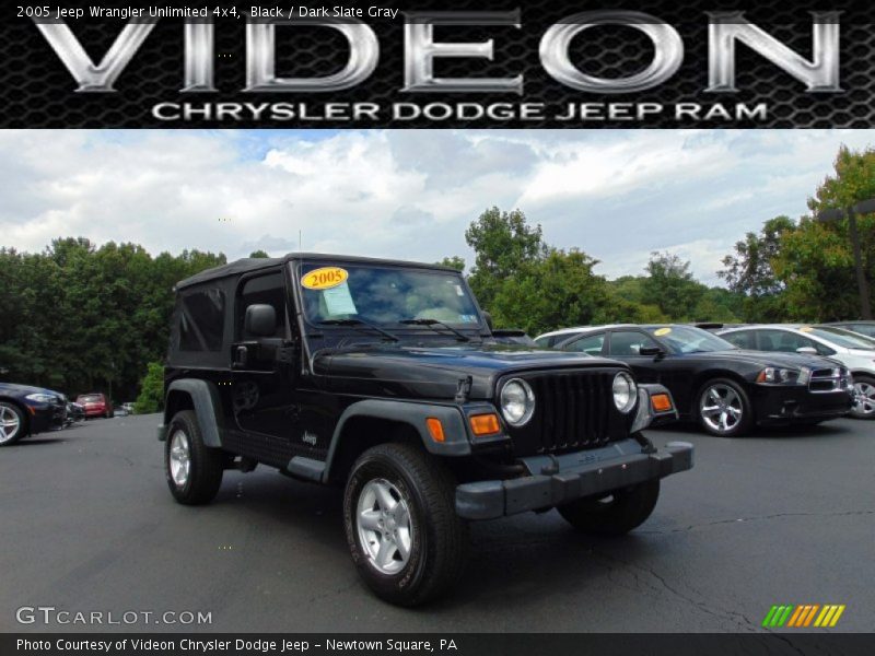 Black / Dark Slate Gray 2005 Jeep Wrangler Unlimited 4x4