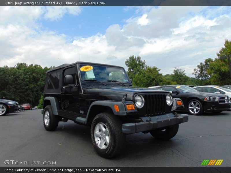 Black / Dark Slate Gray 2005 Jeep Wrangler Unlimited 4x4