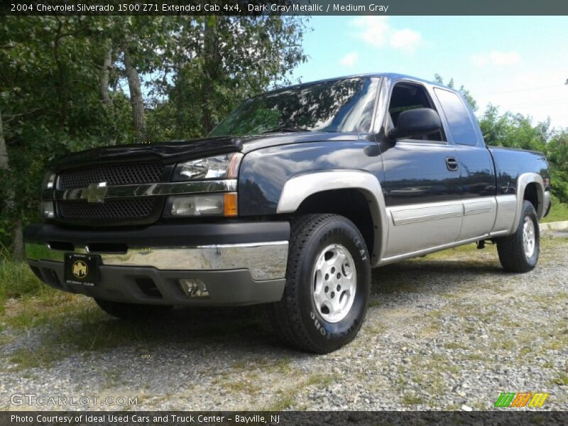 Dark Gray Metallic / Medium Gray 2004 Chevrolet Silverado 1500 Z71 Extended Cab 4x4