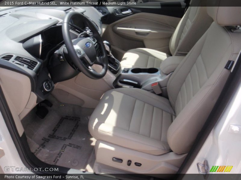  2015 C-Max Hybrid SEL Medium Light Stone Interior