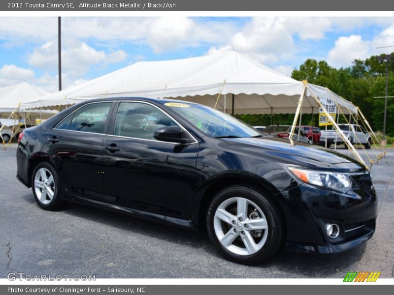 Attitude Black Metallic / Black/Ash 2012 Toyota Camry SE