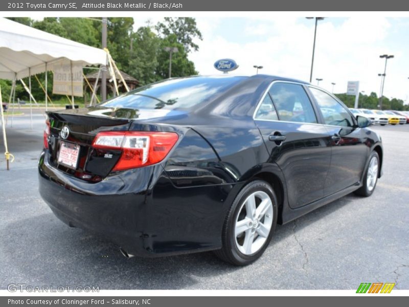 Attitude Black Metallic / Black/Ash 2012 Toyota Camry SE