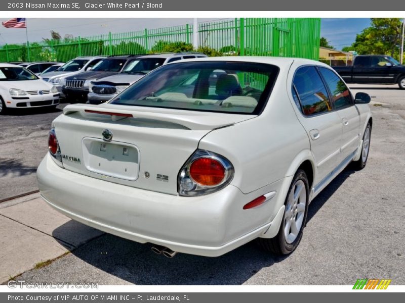 Glacier White Pearl / Blond 2003 Nissan Maxima SE