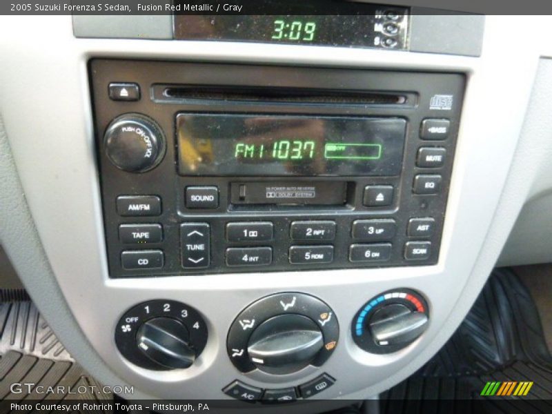 Fusion Red Metallic / Gray 2005 Suzuki Forenza S Sedan