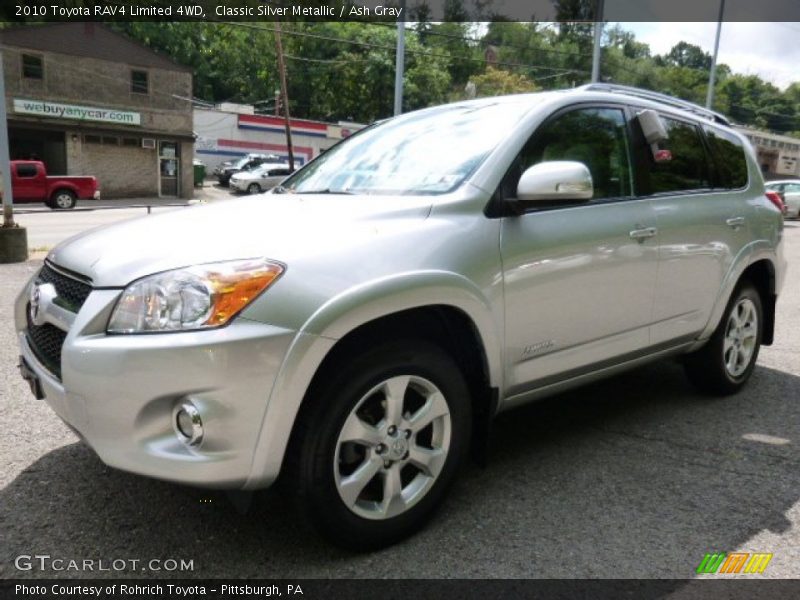 Classic Silver Metallic / Ash Gray 2010 Toyota RAV4 Limited 4WD