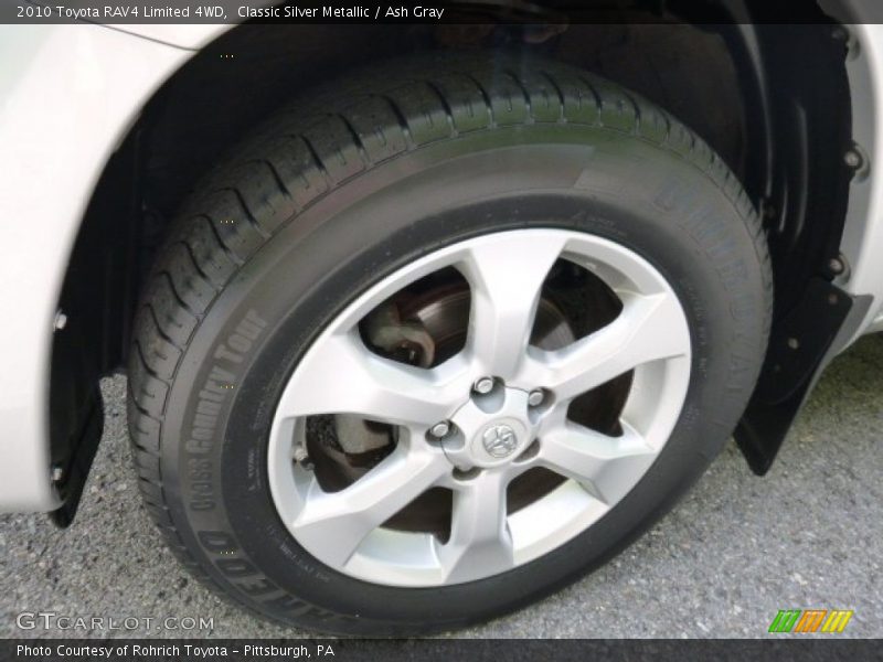 Classic Silver Metallic / Ash Gray 2010 Toyota RAV4 Limited 4WD