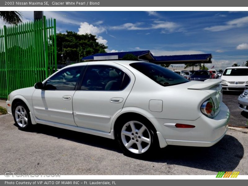 Glacier White Pearl / Blond 2003 Nissan Maxima SE