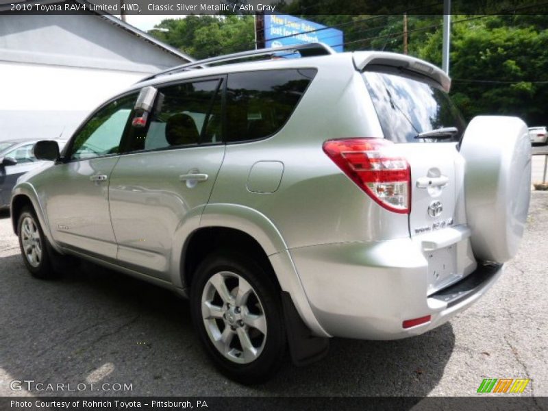 Classic Silver Metallic / Ash Gray 2010 Toyota RAV4 Limited 4WD