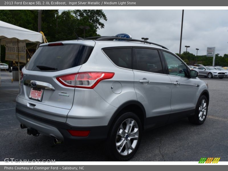 Ingot Silver Metallic / Medium Light Stone 2013 Ford Escape SEL 2.0L EcoBoost