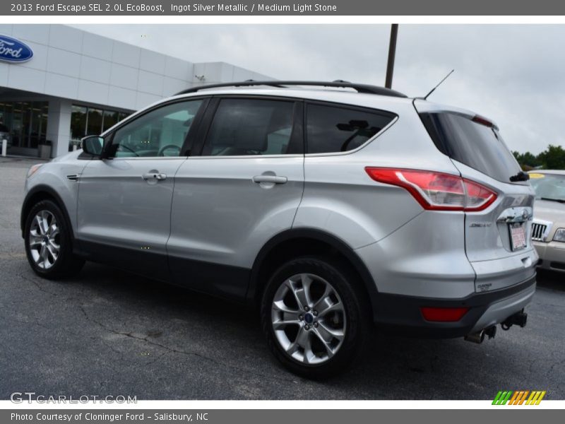 Ingot Silver Metallic / Medium Light Stone 2013 Ford Escape SEL 2.0L EcoBoost