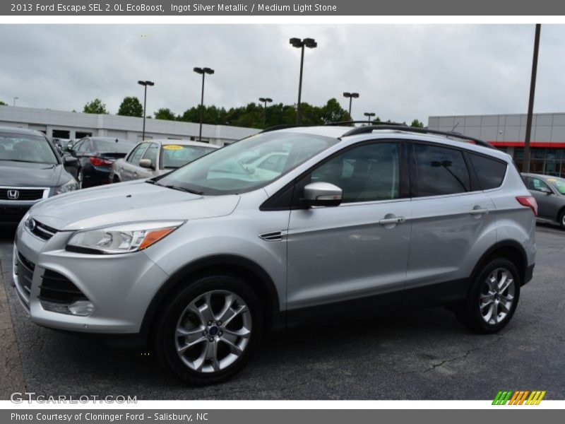Ingot Silver Metallic / Medium Light Stone 2013 Ford Escape SEL 2.0L EcoBoost