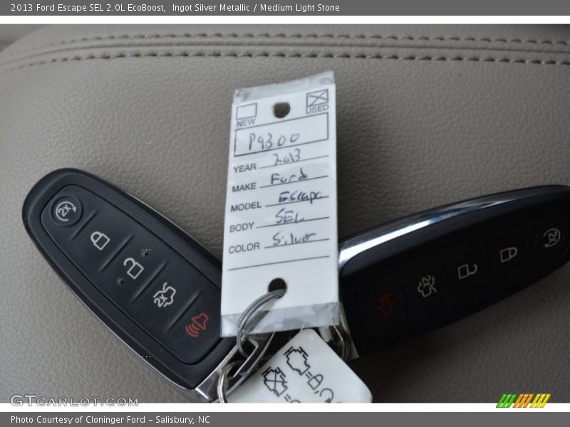 Ingot Silver Metallic / Medium Light Stone 2013 Ford Escape SEL 2.0L EcoBoost