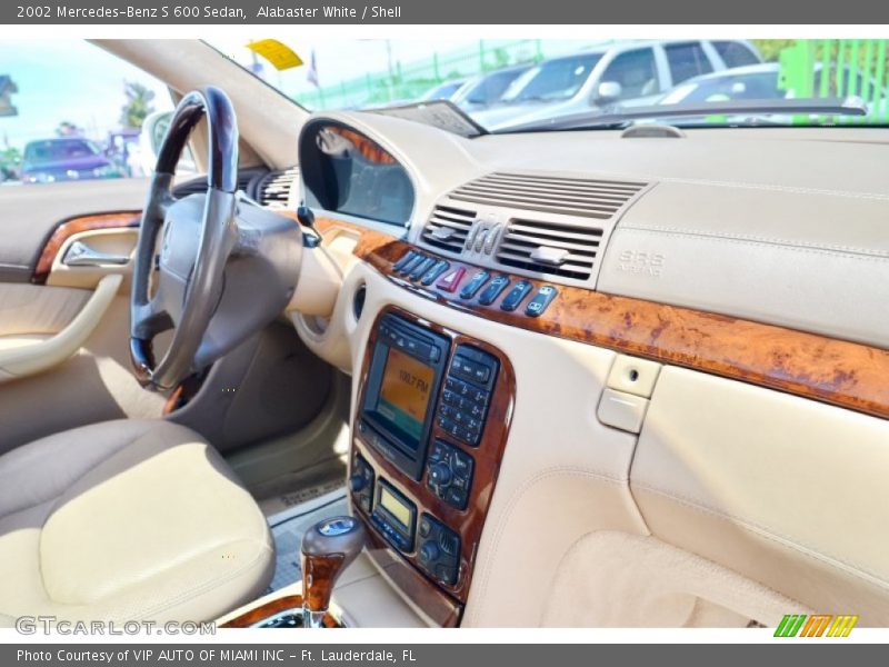 Alabaster White / Shell 2002 Mercedes-Benz S 600 Sedan